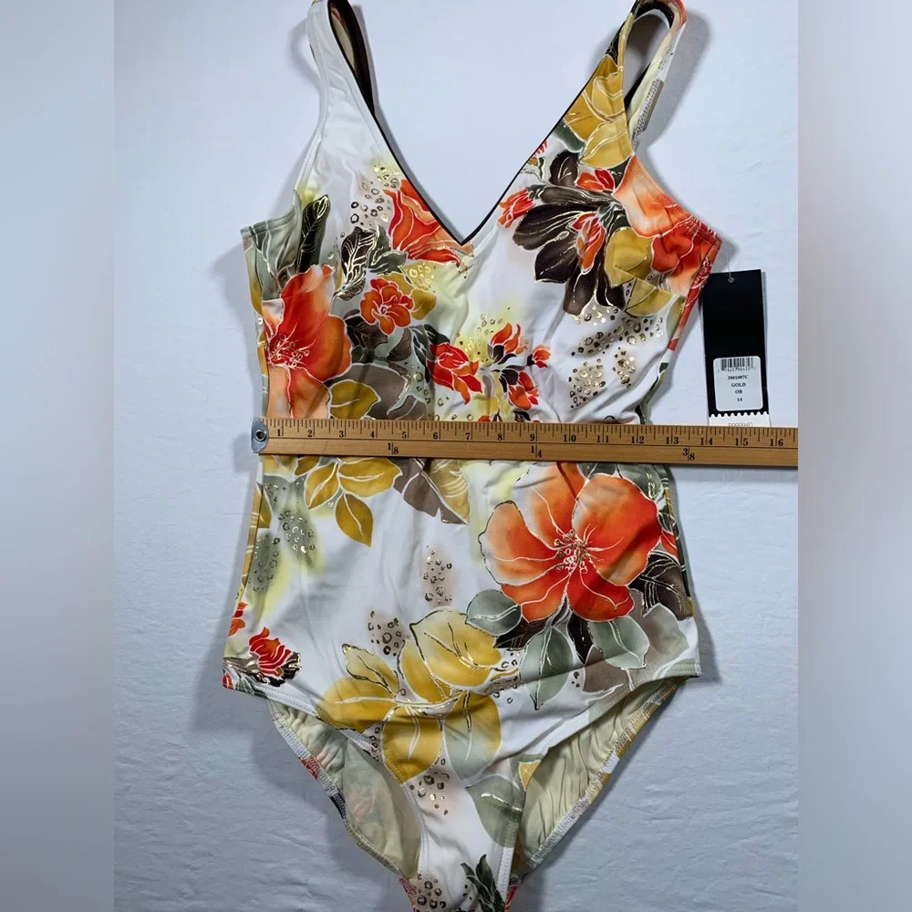 Floral One-Piece Swimsuit - Picture 4 of 11